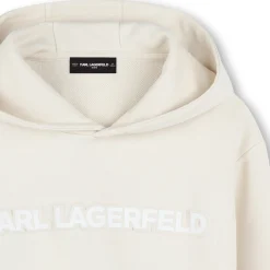 Outlet KARL LAGERFELD KIDS Sweat-shirt à capuche MILK