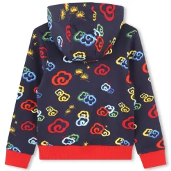 New KENZO KIDS Sweat-shirt à capuche imprimé BLEU DE CHINE