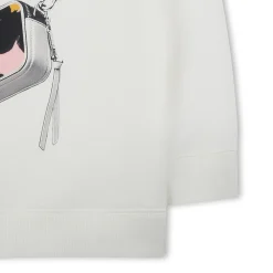Outlet MARC JACOBS Sweat-shirt à capuche molleton IVOIRE PASTEL