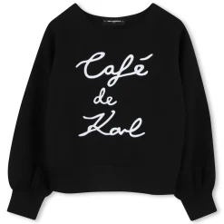 Clearance KARL LAGERFELD KIDS Sweat-shirt avec broderie BLACK