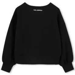 Clearance KARL LAGERFELD KIDS Sweat-shirt avec broderie BLACK