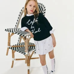 Clearance KARL LAGERFELD KIDS Sweat-shirt avec broderie BLACK