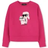 Hot KARL LAGERFELD KIDS Sweat-shirt avec imprimé ROSE TAGADA