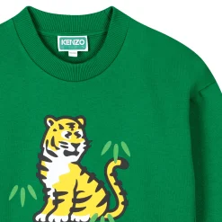Fashion KENZO KIDS Sweat-shirt avec imprimé LODEN