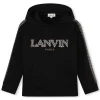 Best LANVIN Sweat-shirt avec sigle brodé BLACK