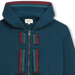 Hot LANVIN Sweat-shirt avec sigle brodé PETROLBLUE