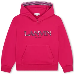 Sale LANVIN Sweat-shirt brodé à capuche GROSEILLE