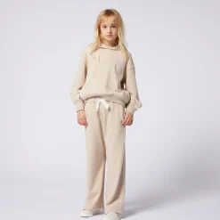 Best CHLOE Sweat-shirt brodé à capuche BEIGE FONCE CHINE