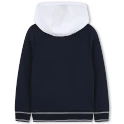 Online BOSS Sweat-shirt capuche contrastée BLEU CARGO