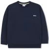 Best BOSS Sweat-shirt col rond uni BLEU CARGO