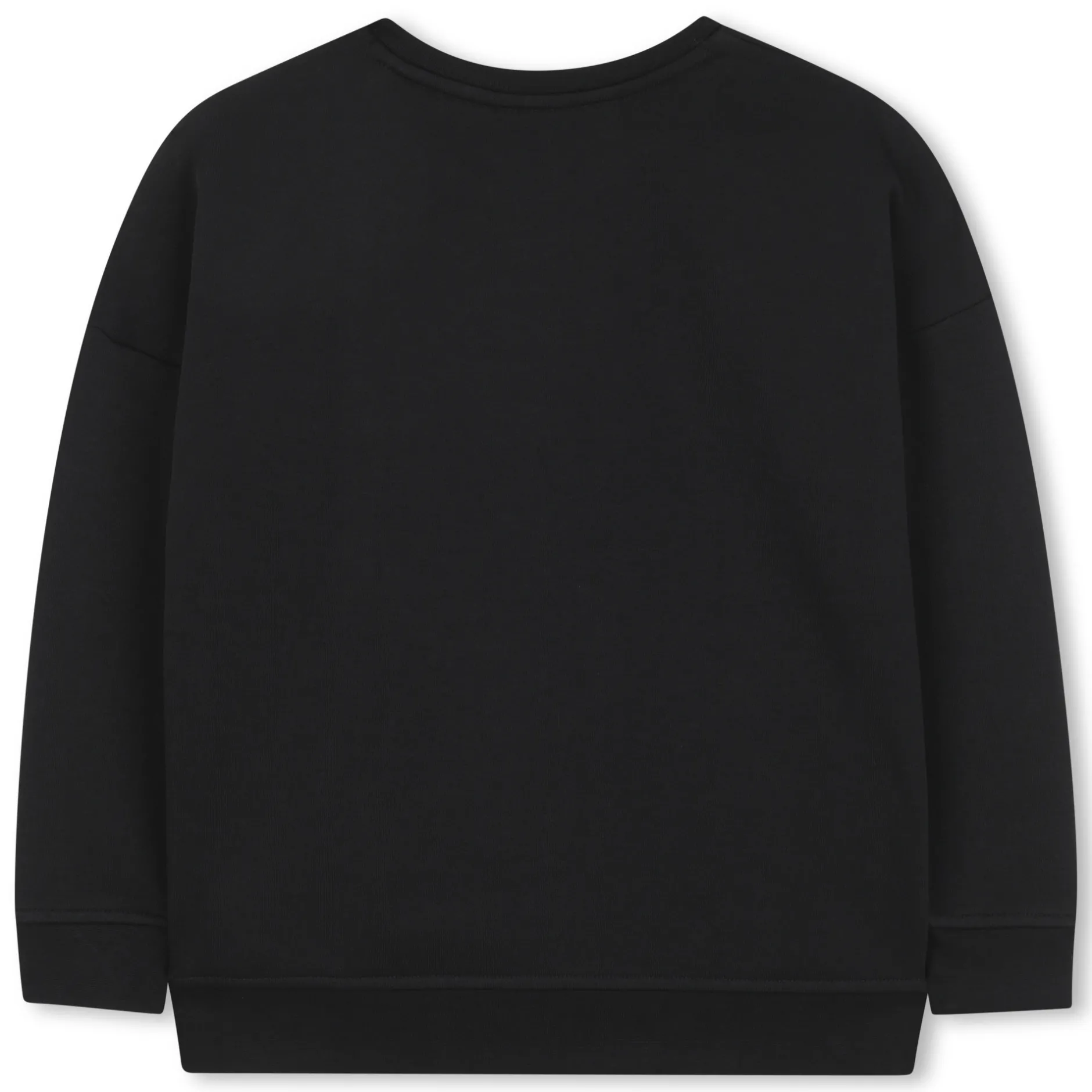 Best BOSS Sweat-shirt col rond uni BLACK