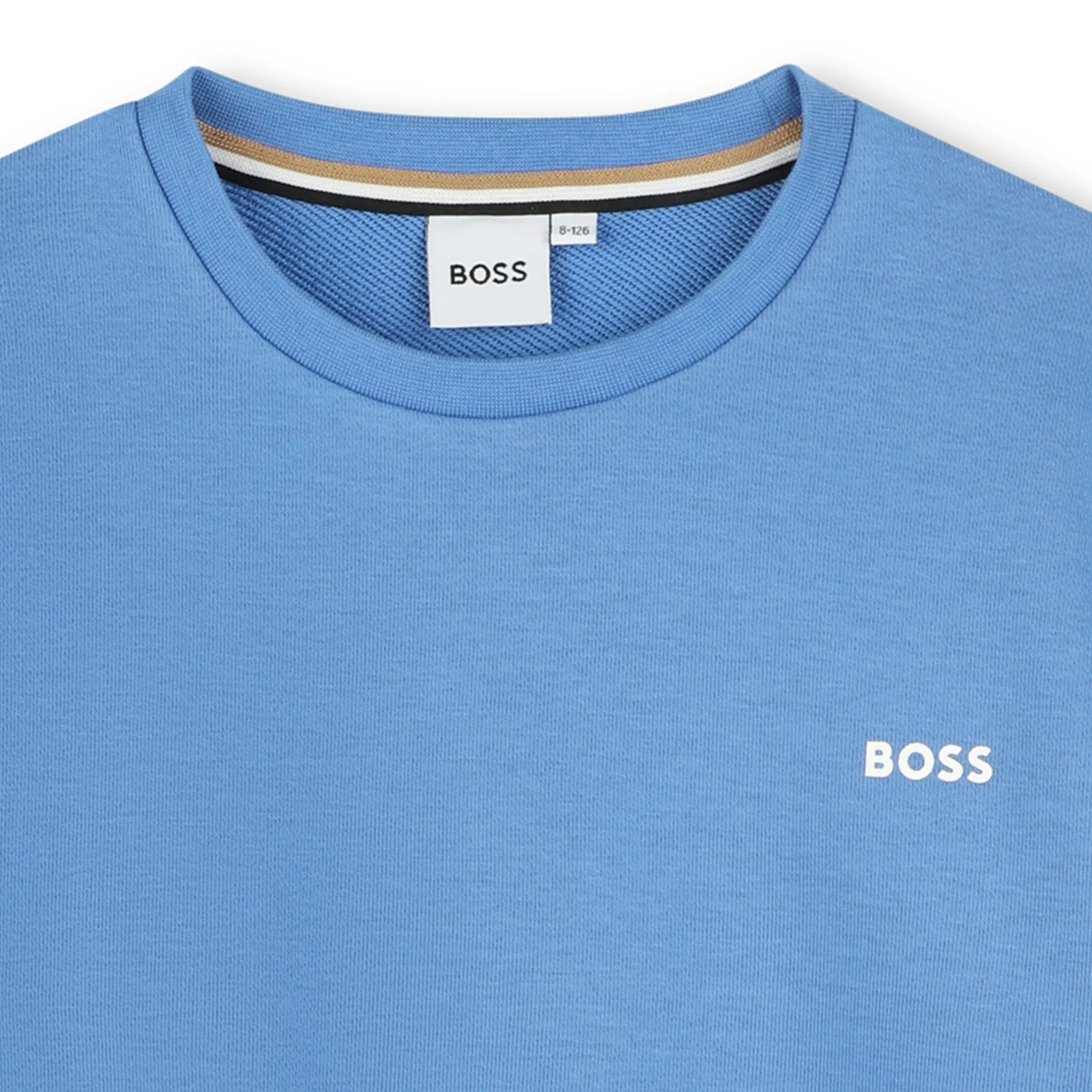 Sale BOSS Sweat-shirt col rond uni GIRBLUE
