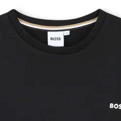 Best BOSS Sweat-shirt col rond uni BLACK