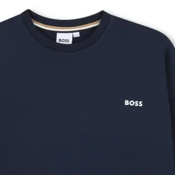 Best BOSS Sweat-shirt col rond uni BLEU CARGO