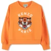 Sale KENZO KIDS Sweat-shirt en molleton ORANGE
