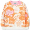 Outlet KENZO KIDS Sweat-shirt en molleton ORANGE