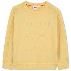 Online HUGO Sweat-shirt en molleton JAUNE POUSSIN
