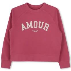 Hot ZADIG & VOLTAIRE Sweat-shirt en molleton GROSEILLE
