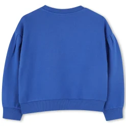 Sale KENZO KIDS Sweat-shirt en molleton WAVE BLUE