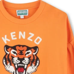 Sale KENZO KIDS Sweat-shirt en molleton ORANGE