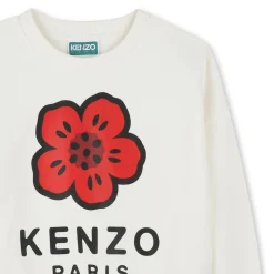 Sale KENZO KIDS Sweat-shirt en molleton OFFWHITE