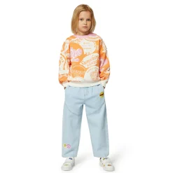 Outlet KENZO KIDS Sweat-shirt en molleton ORANGE