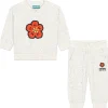 Hot KENZO KIDS Sweat-shirt et pantalon ECRU CHINE