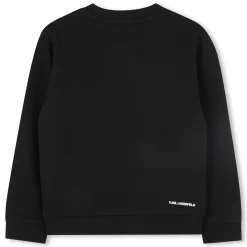 Clearance KARL LAGERFELD KIDS Sweat-shirt imprimé BLACK