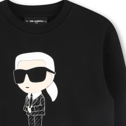 Clearance KARL LAGERFELD KIDS Sweat-shirt imprimé BLACK