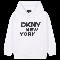 New DKNY Sweat-shirt imprimé relief BLANC