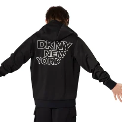 Best DKNY Sweat-shirt imprimé relief BLACK