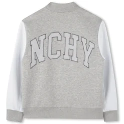 Sale GIVENCHY Sweat-shirt molleton bicolore GRIS CHINE