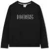 Clearance BOSS Sweat-shirt molletonné BLACK