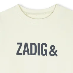 Outlet ZADIG & VOLTAIRE Sweat-shirt molletonné JAUNE ACIDULE