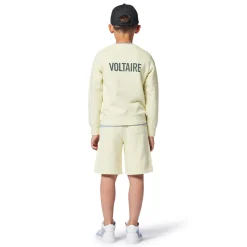 Outlet ZADIG & VOLTAIRE Sweat-shirt molletonné JAUNE ACIDULE