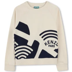 Hot KENZO KIDS Sweat-shirt molletonné coton PALE TRENCH