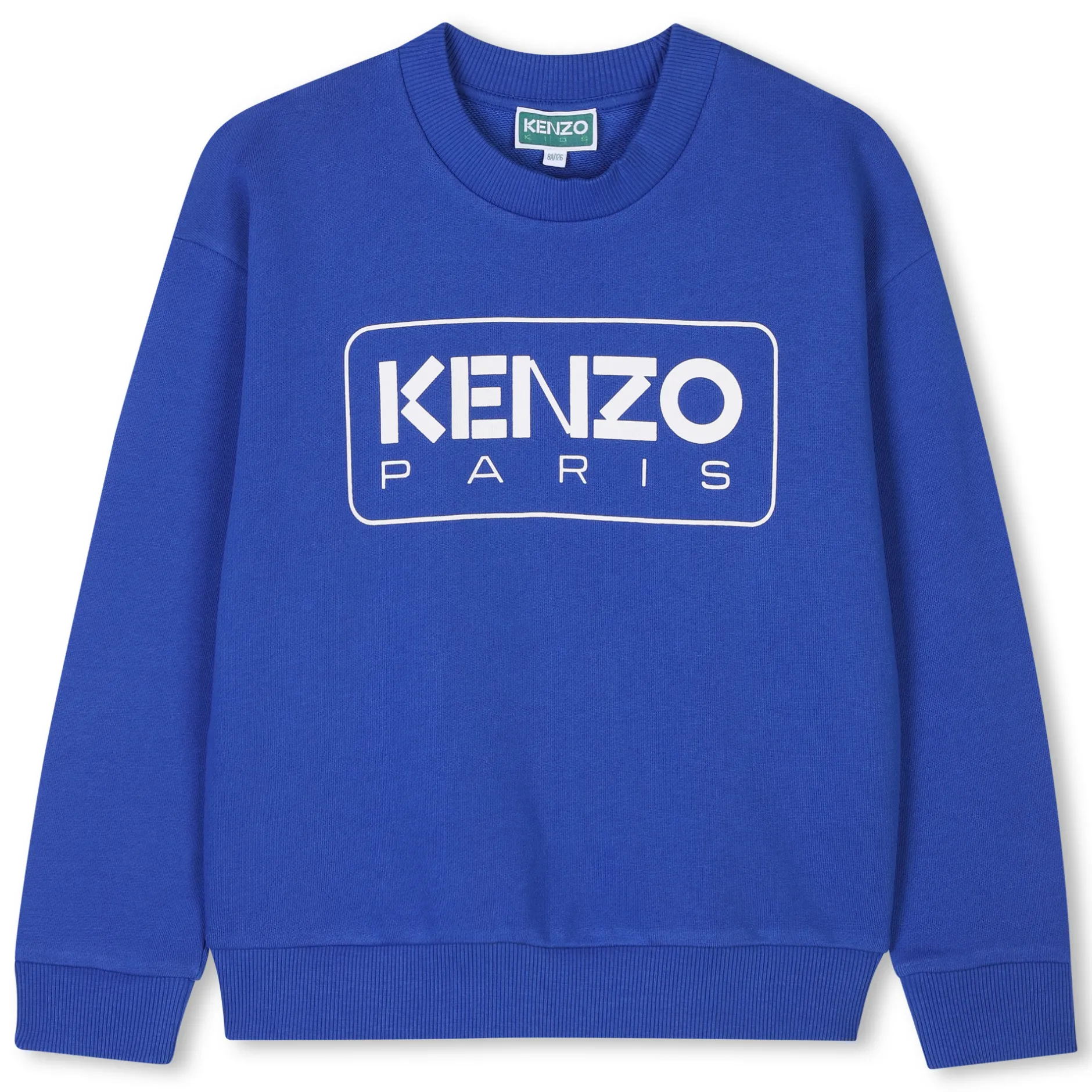 New KENZO KIDS Sweat-shirt molletonné coton WAVE BLUE