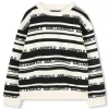 Fashion KARL LAGERFELD KIDS Sweat-shirt rayé CHALK