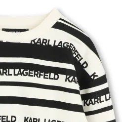 Fashion KARL LAGERFELD KIDS Sweat-shirt rayé CHALK