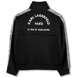Sale KARL LAGERFELD KIDS Sweat-shirt taille élastiquée BLACK