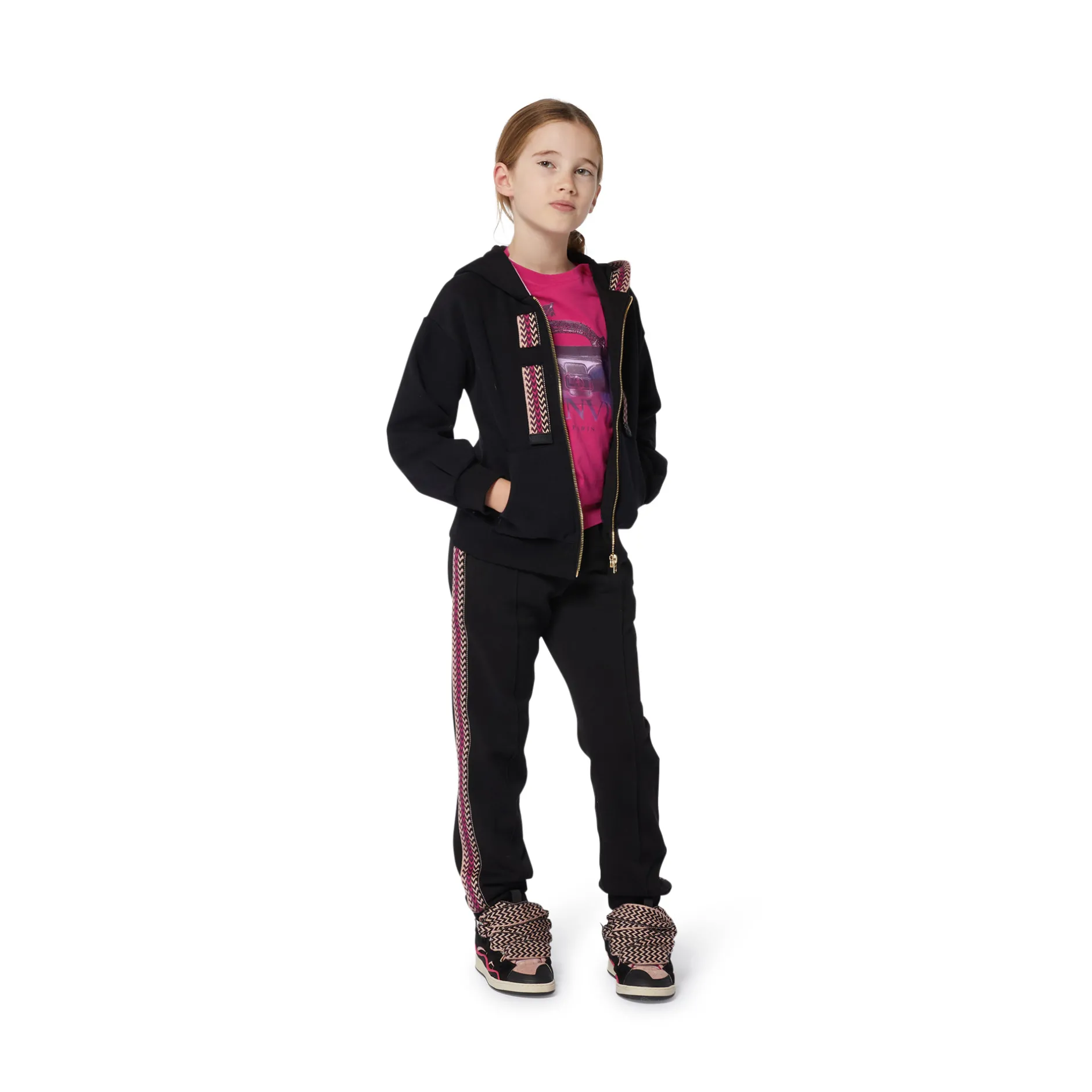 Clearance LANVIN Sweat-shirt zippé à broderie BLACK