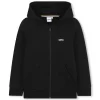 Outlet BOSS Sweat-shirt zippé à capuche BLACK