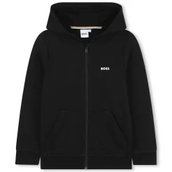 Outlet BOSS Sweat-shirt zippé à capuche BLACK