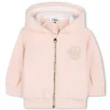Online CHLOE Sweat-shirt zippé à capuche PETAL PINK