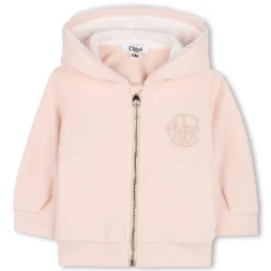 Online CHLOE Sweat-shirt zippé à capuche PETAL PINK