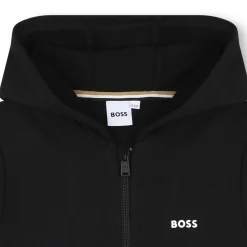 Outlet BOSS Sweat-shirt zippé à capuche BLACK