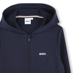 Best BOSS Sweat-shirt zippé à capuche BLEU CARGO