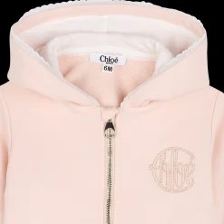 Online CHLOE Sweat-shirt zippé à capuche PETAL PINK
