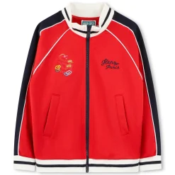 Sale KENZO KIDS Sweat-shirt zippé col montant PIMENT