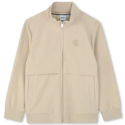 Clearance BOSS Sweat-shirt zippé uni SAND
